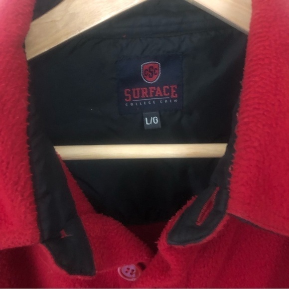 Fleece Button Down Utility Shirt Jacket Shacket Large - Picture 2 of 7